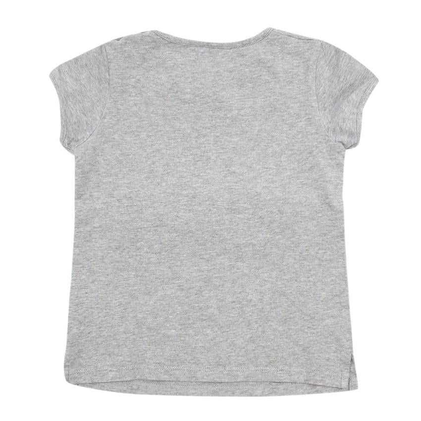 Moschino Baby Grey Teddy Bear Print T-shirt