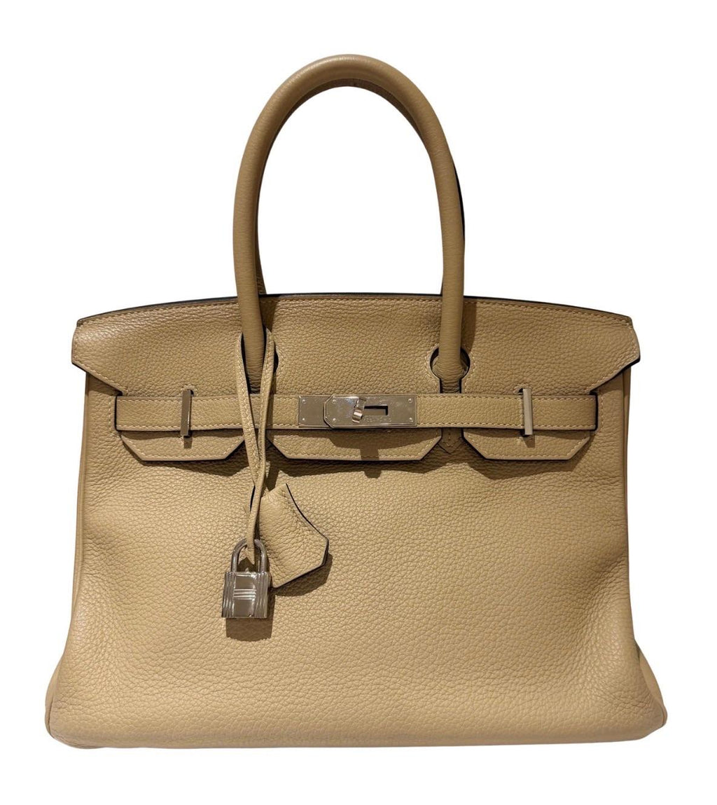 Hermes Trench Togo Leather Birkin 30 Bag
