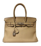 Hermes Trench Togo Leather Birkin 30 Bag