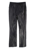 Louis Vuitton Black Kick Flare Leather Trousers with Stud Detail