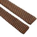 Fairfax Brown & White Knit Silk Square Tie