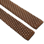 Fairfax Brown & White Knit Silk Square Tie