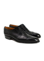 J.M. Weston Black Perforated Leather Dress Shoes