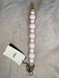 Pastel leather bag strap