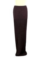 Aya Muse Brown Ribbed Maxi Skirt