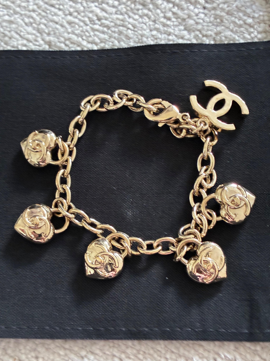 Chanel CC Lock Charm Bracelet