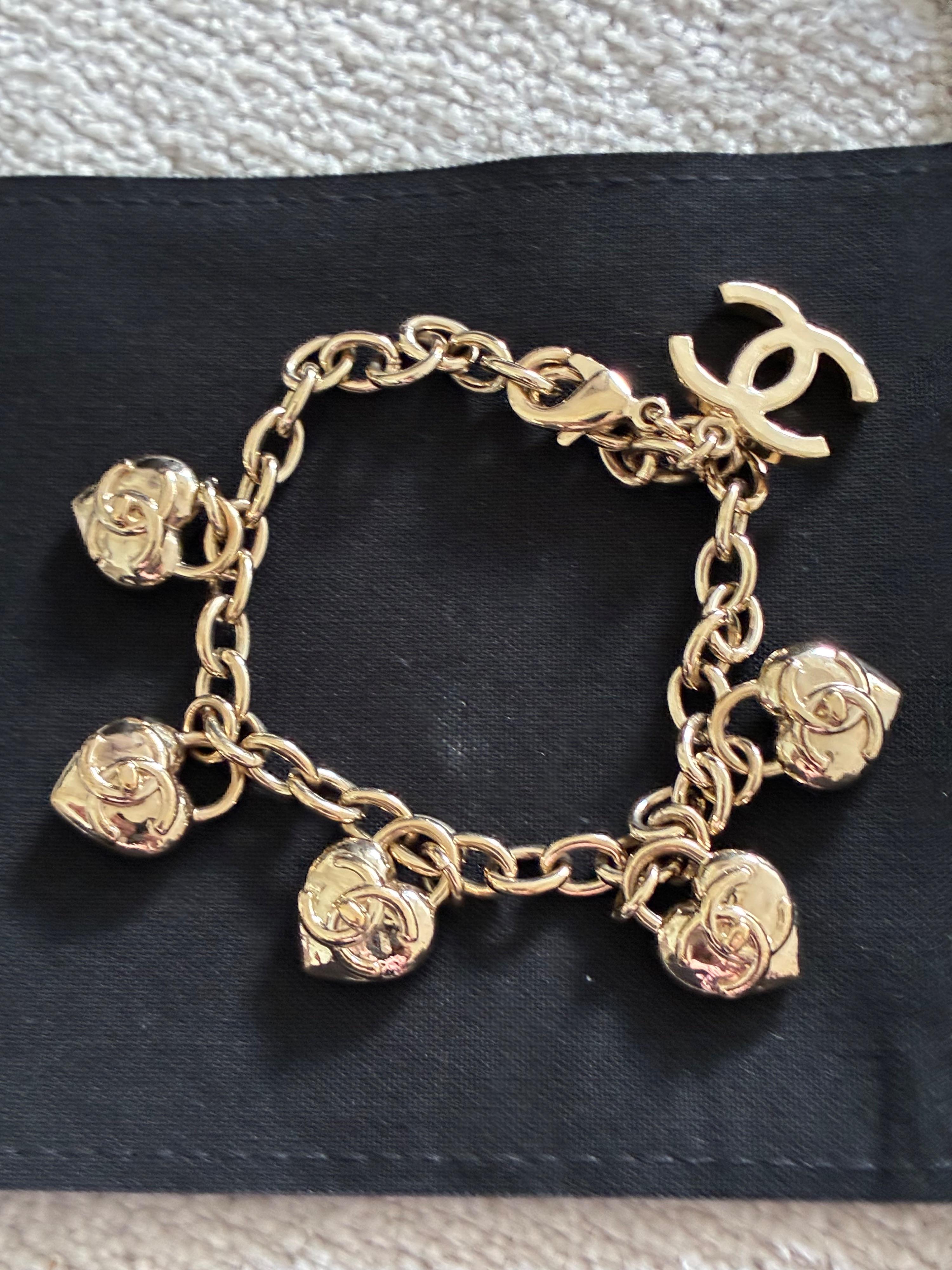Chanel CC Lock Charm Bracelet