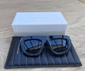 Black Beveled Cat Eye Sunglasses