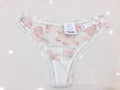 Aubade Paradise Cream & Pink Embroidered Tanga