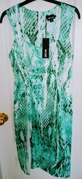 Just Cavalli Snake Print Green Dress