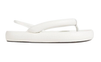 Isabel Marant White Leather “Orene” Platform Sandals