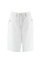 Saks Potts SS23 White Denim Zoe Skirt
