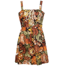 Zimmermann Bonita Lace-up Floral Mini Dress