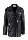 Michael Kors Collection Black Leather Biker Jacket