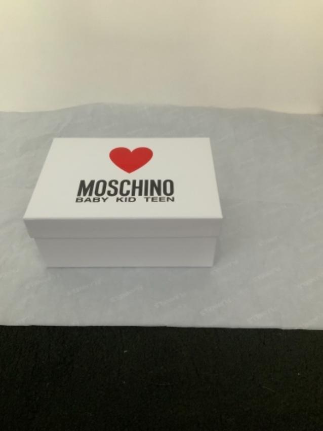 Moschino Kids Size 28 Logo Mary-Janes
