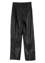 Nanushka Black Vegan Leather Trousers