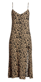 Reformation Animal Print Crimini Dress