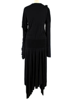 Preen Line Estela asymmetric ruched stretch-cotton jersey midi dress