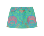 Versace Multicoloured Logo Mini Skirt