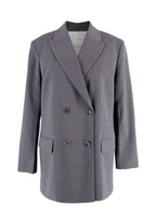Maria McManus Grey Double Breasted Blazer