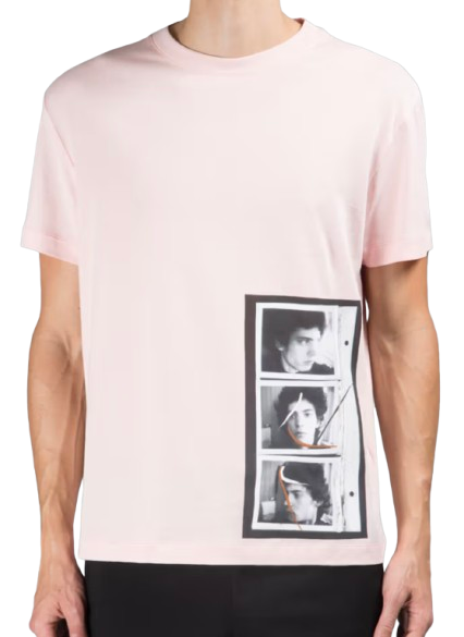 Raf Simons Pink Cotton T-Shirt