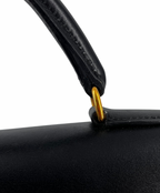 Hermès  Black Calf Leather Kelly 32cms