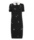 Tory Burch Embellished Wool-Blend Midi Dress