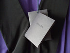 Prada Purple & Black Silk Blouse