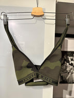 Dior Khaki Camo Print Bralette