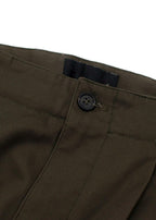 Nili Lotan Khaki Wide Leg Cargo Trousers