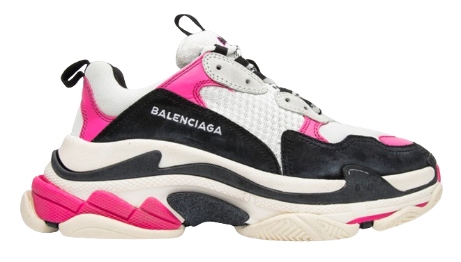 Balenciaga Pink Triple S Sneakers
