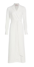 Galvan White Crepe Marina Dress