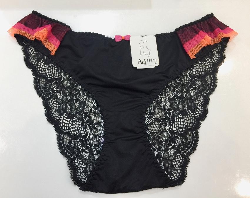 Aubade Black Swan Lace Italian Brief