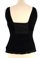 Costume National Black Vest Top