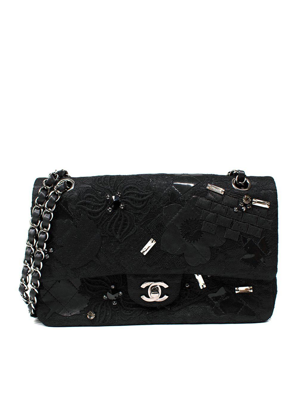 Chanel Black Metier D'Arts Embellished Medium Flap Bag