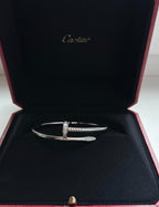 White Gold Diamond Set Juste Un Clou Bracelet
