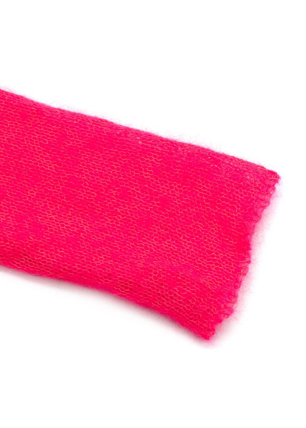 Raey Neon Pink Open Knit Mohair And Wool-Blend Jumper
