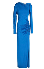 Victoria Beckham Blue Jersey Gown