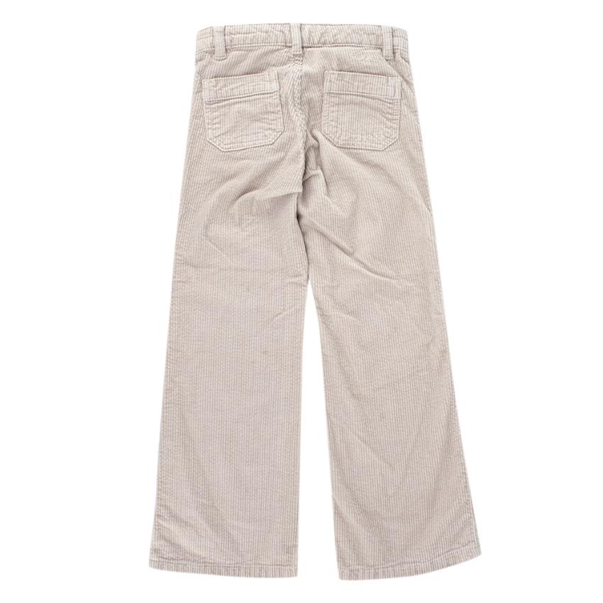 Bonpoint Beige Corduroy Flared Trousers