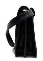 Chylak 'Black Glossy Croc' Belt Bag