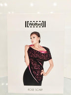 Wolford Limited Edition Silk & Velvet Rose Scarf