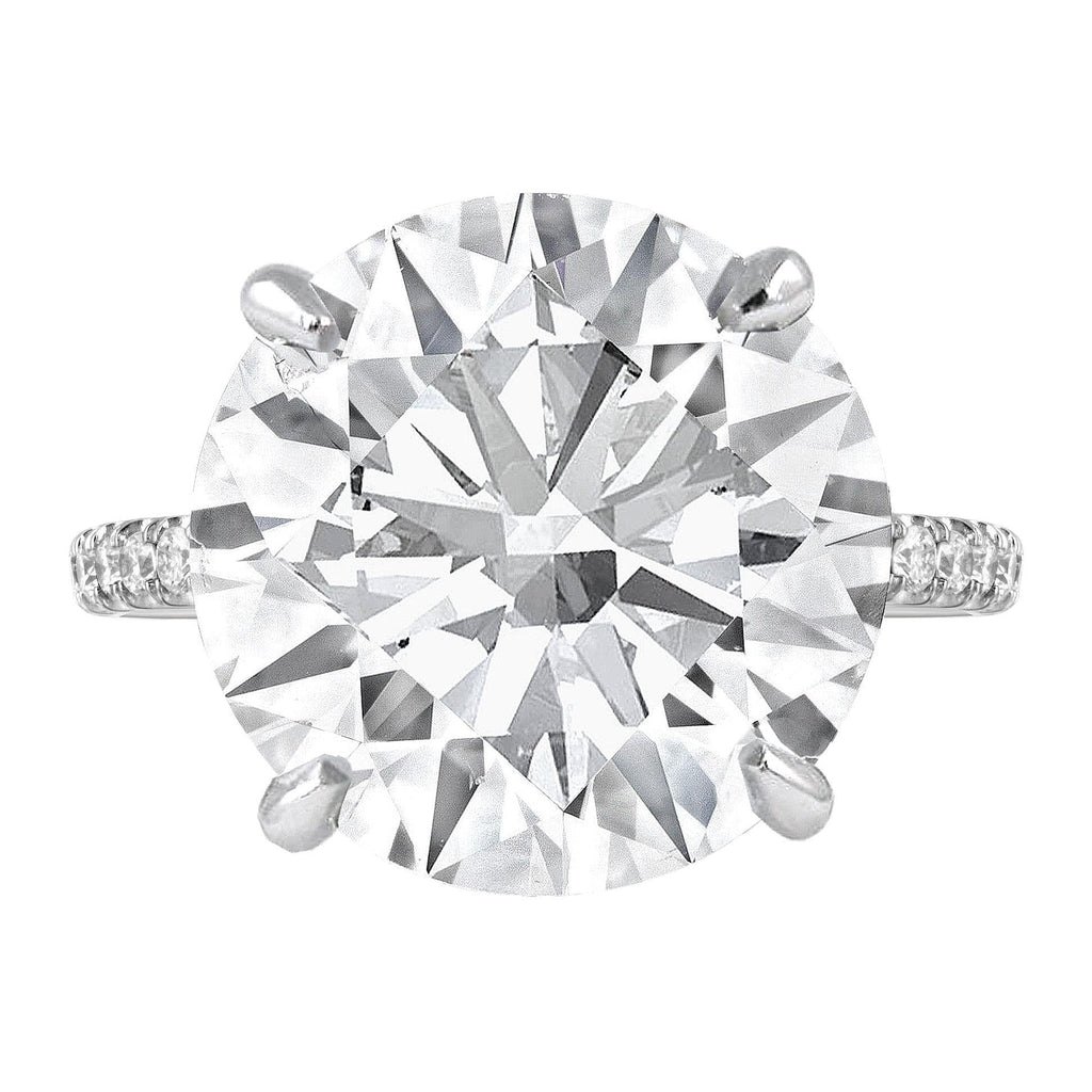 Verde 6ct IGI Certified Lab Grown Round Brilliant Cut Diamond Ring