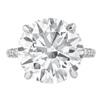 Verde 6ct IGI Certified Lab Grown Round Brilliant Cut Diamond Ring