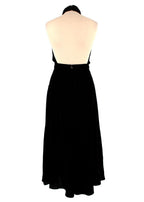 Raquel Diniz Black Velvet Giovanna Midi Dress