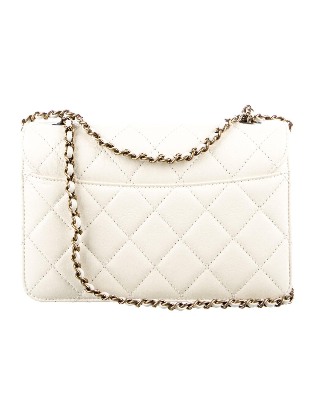 Chanel Cream Quilted Leather Shoulder Bag