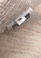 Claudie Pierlot Cream Tweed Mini Skirt