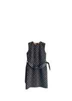 Monogram Belted Shift Dress
