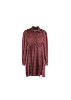 Red & black paisley pears satin babydoll dress