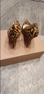 Gianvito Rossi Gianvito leopard-print calf hair pumps