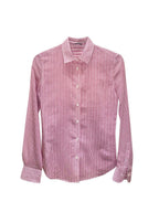 Pink Striped Silk Cotton Shirt